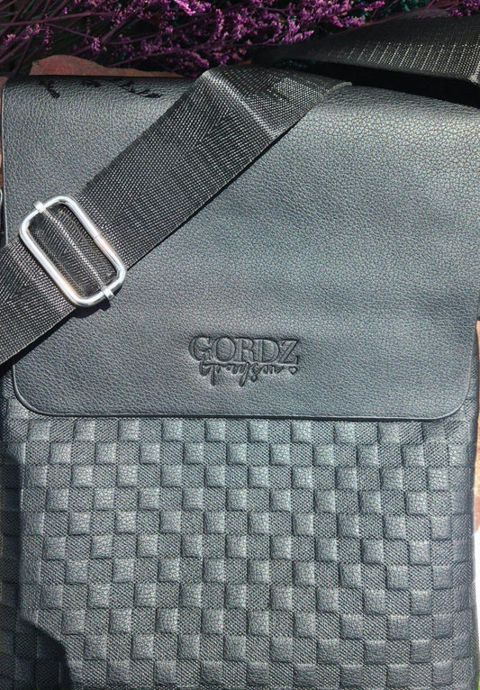 Grayson Vintage Grid Design Unisex Messenger Bag