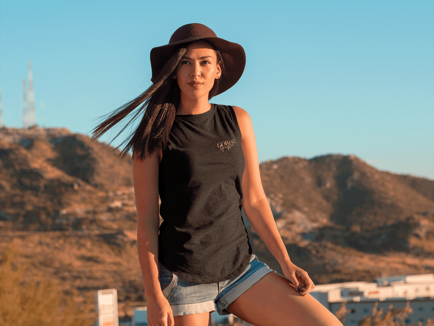 Gordz Grayson Heathered Tank Top