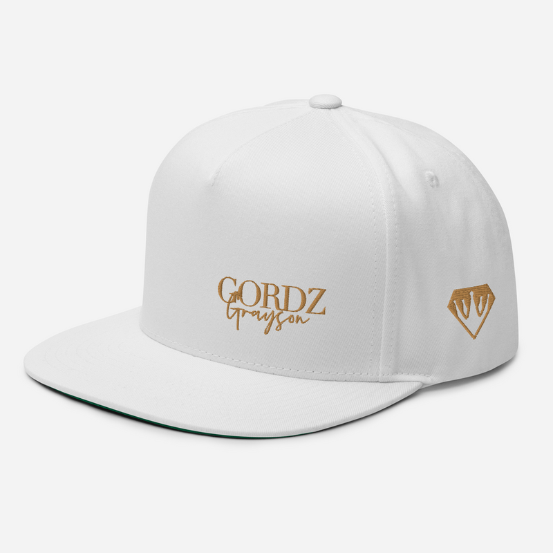 Gordz Diamond Snap Hat White